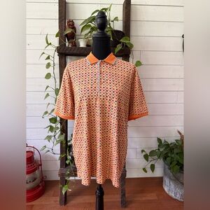 Marcello Orange Floral Men's Polo Shirt